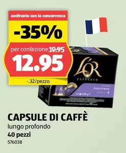 CAPSULE DI CAFFÈ lungo profondo 40 pezzi
