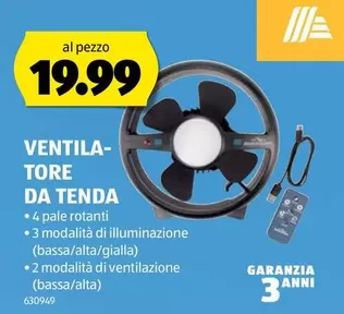 VENTILATORE DA TENDA