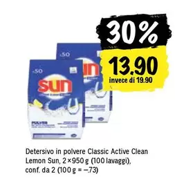 Detersivo in polvere Classic Active Clean