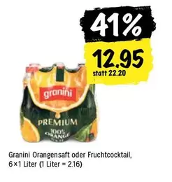 Orangensaft oder Fruchtcocktail