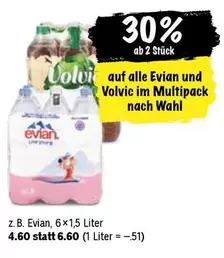 Evian -  und Volvic im Multipack