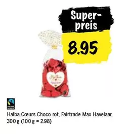 Halba Coeurs Choco rot