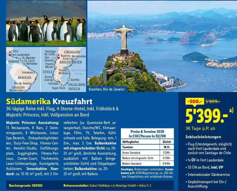 Südamerika Kreuzfahrt
