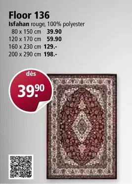 Floor 136 Isfahan rouge