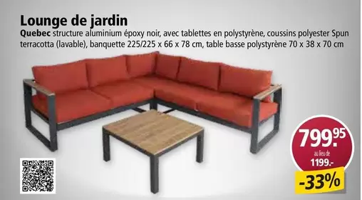 Lounge de jardin Quebec