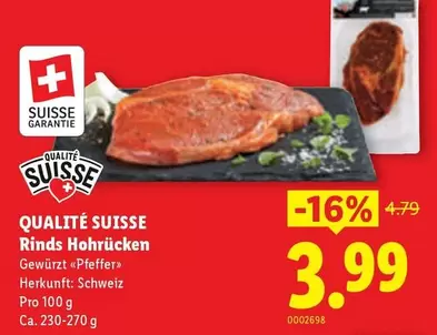 Rinds Hohrrücken