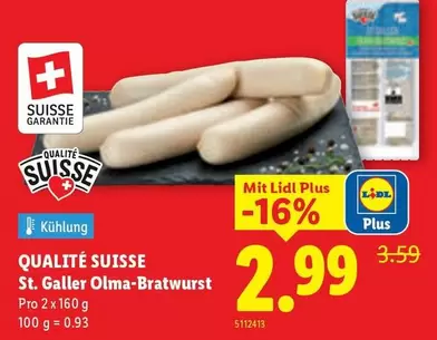 St. Galler Olma-Bratwurst