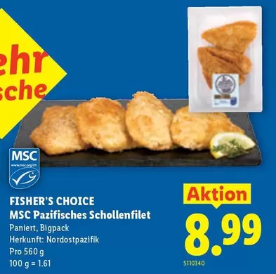 MSC Pazifisches Schollenfilet