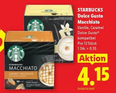 Dolce Gusto Macchiato Vanille, Caramel