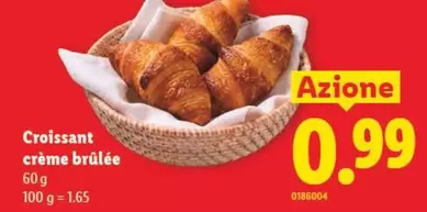 Croissant crème brûlée