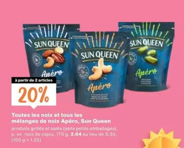 Toutes les noix et tous les mélanges de noix Apéro
