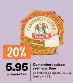Camembert suisse crémeux