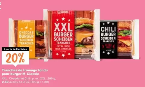 Burger Scheiben Tranches