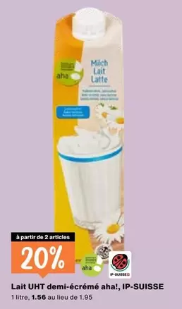 Lait UHT demi-écrémé