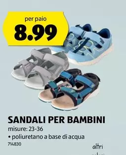 SANDALI PER BAMBINI