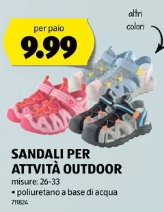 SANDALI PER ATTIVITÀ OUTDOOR