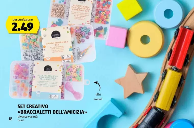 SET CREATIVO "BRACCIALETTI DELL'AMICIZIA"