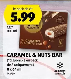 Magnum - CARAMEL & NUTS BAR 8 x 64 ml 742759