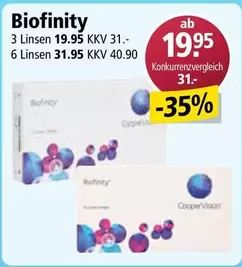 Biofinity Linsen