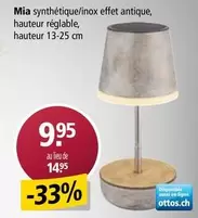 Mia -  synthétique/inox effet antique