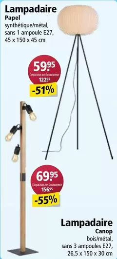 Lampadaire Papel