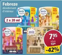 désodorisant d'intérieur Febreze (2 x 20 ml)