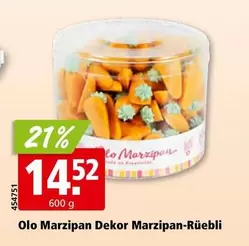 Olo Marzipan Dekor Marzipan-Rüebli
