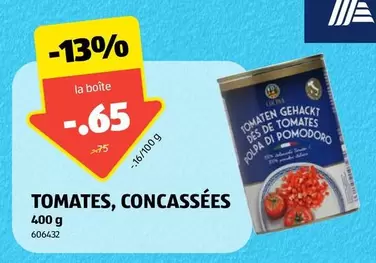 TOMATES, CONCASSÉES 400 g 606432