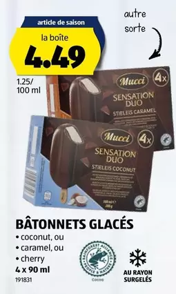 BÂTONNETS GLACÉS