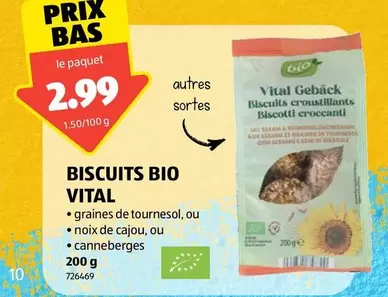 BISCUITS BIO VITAL