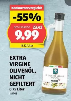 EXTRA VIRGINE OLIVENÖL, NICHT GEFILTERT 0.75 Liter 181902
