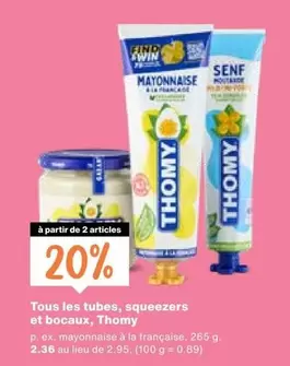 Tubes, Squeezers and Bocaux