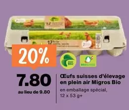 Oeufs suisses d'élevage en plein air