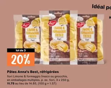 Pâtes Anna's Best, réfrigérées