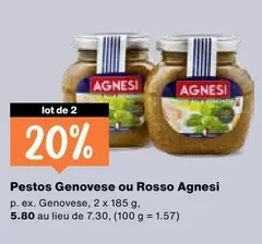 Pestos Genovese ou Rosso