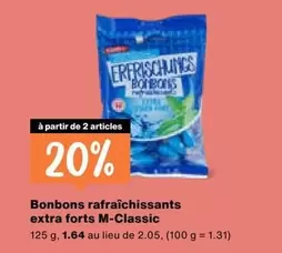 Bonbons rafraîchissants extra forts