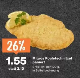 Pouletschnitzel paniert