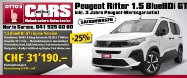 Peugeot Rifter 1.5 BlueHDi GT
