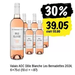 Valais AOC D ilde{o}le Blanche Les Bernadettes 2024