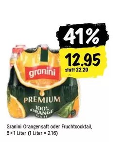 Orangensaft oder Fruchtcocktail