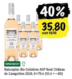 Naturaplan Bio-Corbières AOP Rosé Château de Caraguilhes 2024