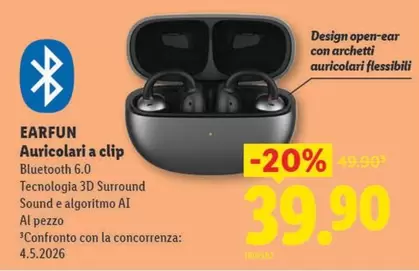 Auricolari a clip