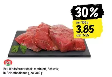 Rindsfarmersteak, mariniert