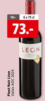 Pinot Noir Léon Valais AOC 2024