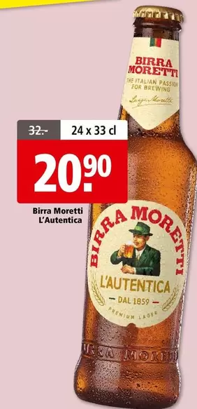 Birra Moretti L'Autentica