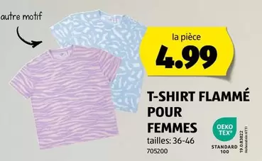 T-SHIRT FLAMMÉ POUR FEMMES