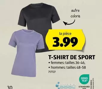 T-SHIRT DE SPORT
