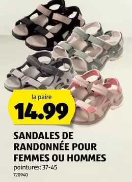 SANDALES DE RANDONNÉE POUR FEMMES OU HOMMES
