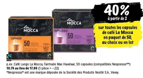 Capsules de café
