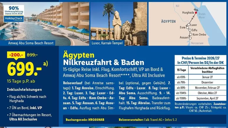 Ag - Nilkreuzfahrt & Baden